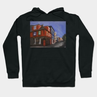 Street Scene In Reykjavik, Iceland Hoodie